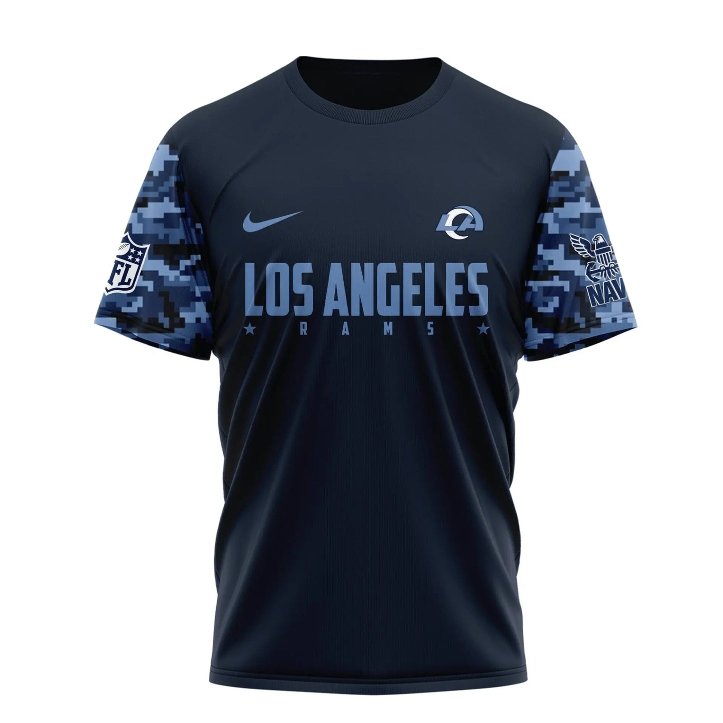Los Angeles Rams | Premium Navy 250 Years 3D Shirt TD – HuddleStyle.com - Image 4