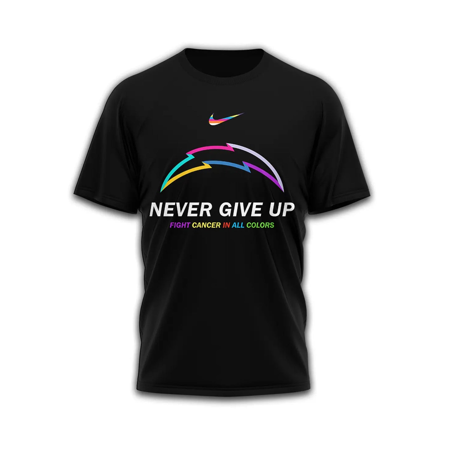 Los Angeles Chargers | Premium Fight Cancer In All Colors 3D Shirt TD – HuddleStyle.com - Image 3