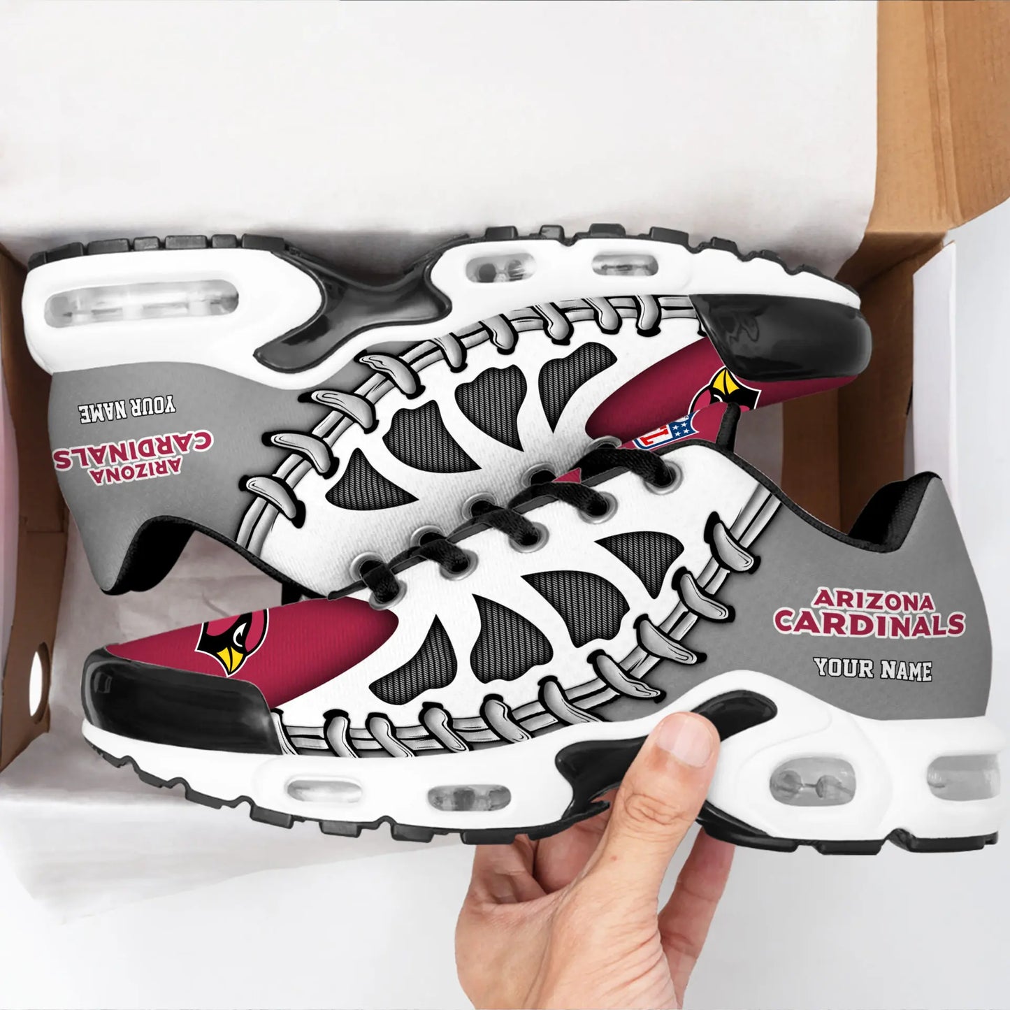 Arizona Cardinals | Premium NFL Custom Air Max Shoes for Fans NY – HuddleStyle.com - Image 2