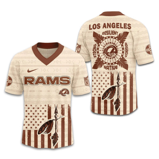 Los Angeles Rams | Premium Native American Jersey TD – HuddleStyle.com - Main