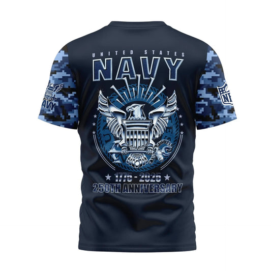 Los Angeles Rams | Premium Navy 250 Years 3D Shirt TD – HuddleStyle.com - Main