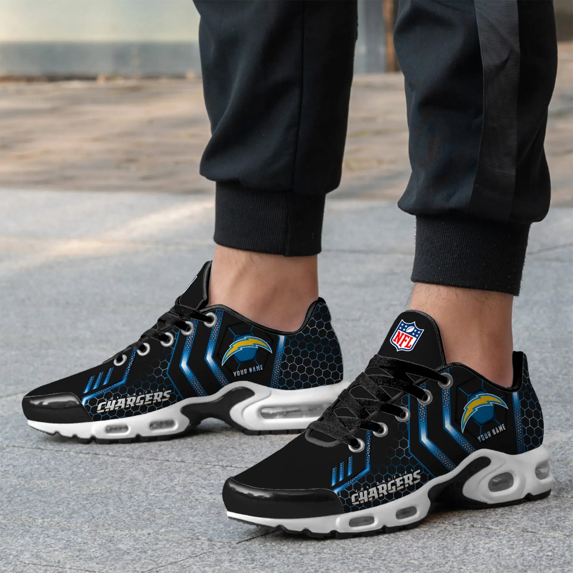 Los Angeles Chargers | NFL Personalized Air Max Shoes Exclusive Edition TD200925 – HuddleStyle.com - Image 3