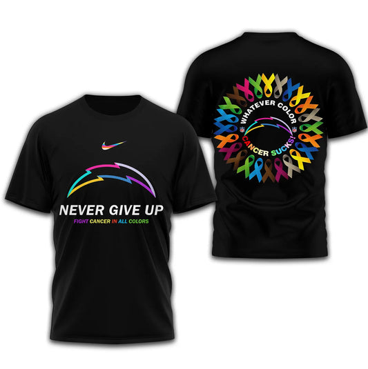 Los Angeles Chargers | Premium Fight Cancer In All Colors 3D Shirt TD – HuddleStyle.com - Main